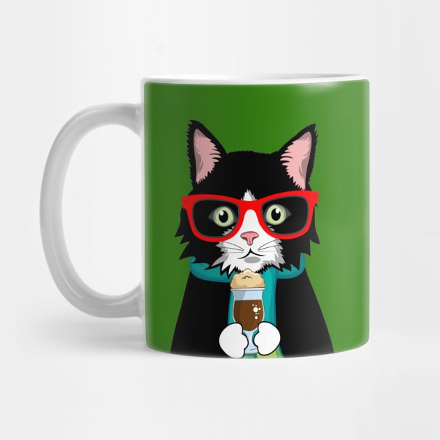 Angry Coffee Black Cat by Sruthi